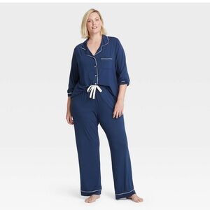 Stars Above Women's Navy Pajama Set